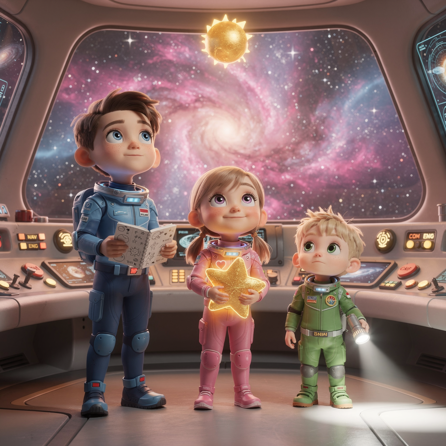 Bohaterowie: Wiktor, Zosia, Miłosz i Lumi